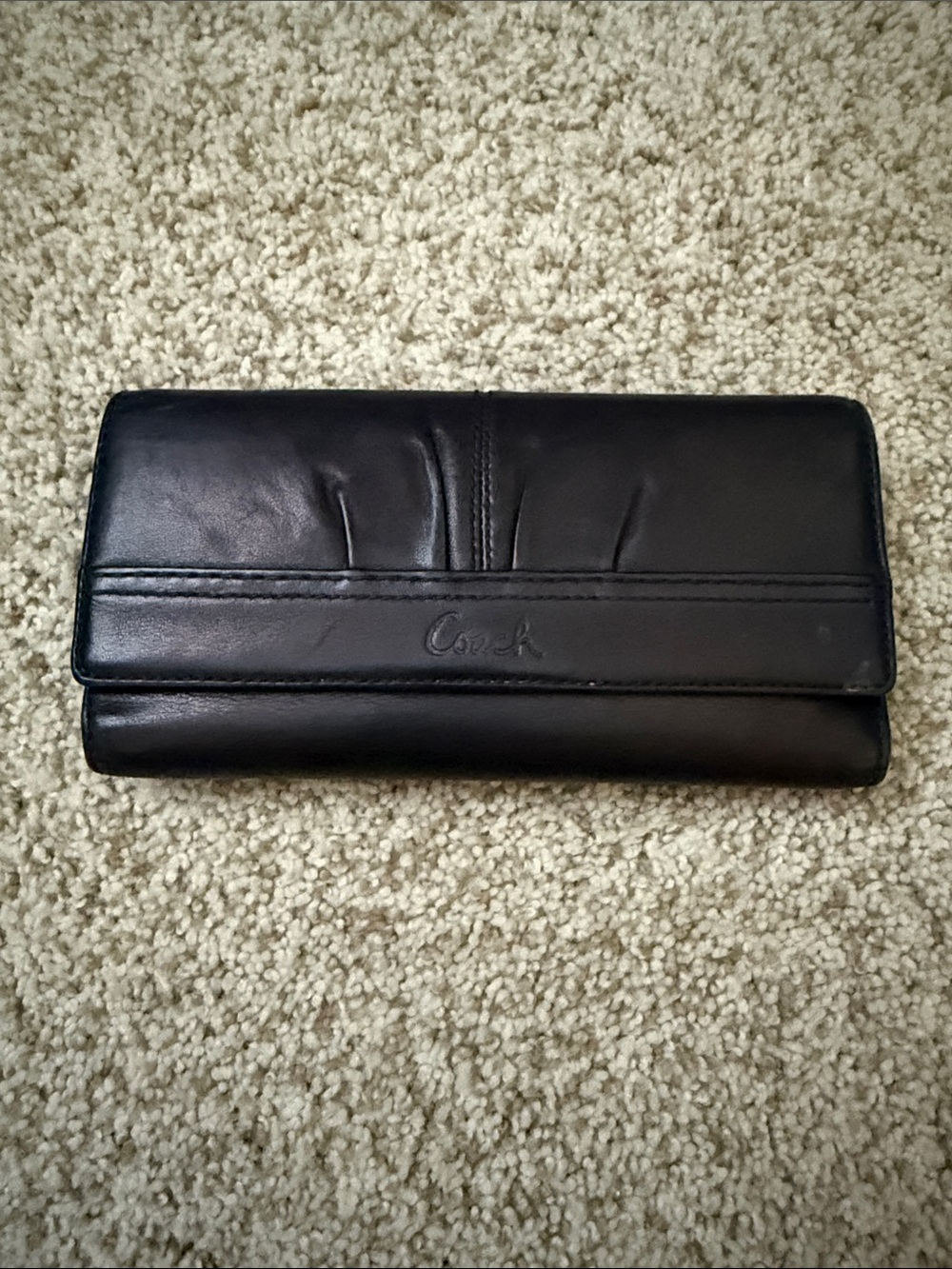 Coach Black Leather Wallet